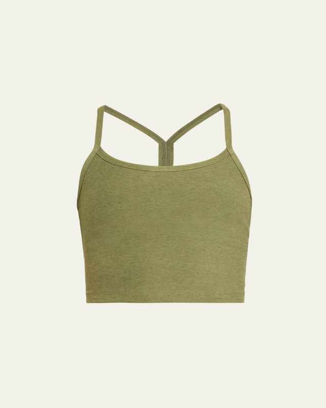 Space-dye Slim Racerback Cropped Tank